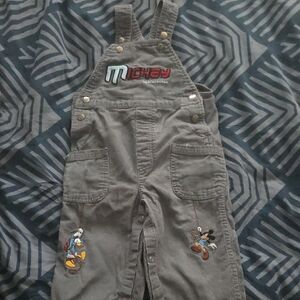 Disney Gray Kids Overalls